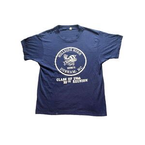 VTG Hornets‎ Shirt Adult Medium Blue Hillside High Durham NC Single Stitch 1991